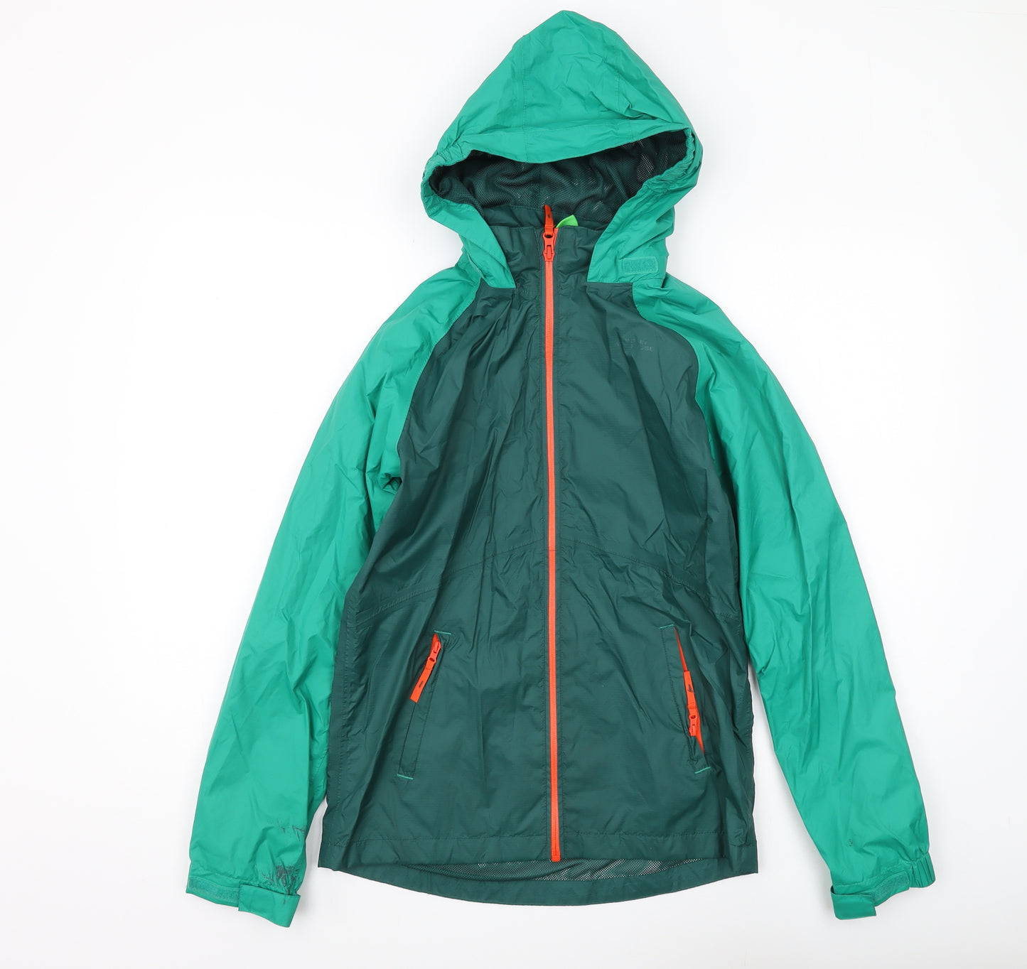 Mountain Warehouse Boys Green Windbreaker Jacket 13 Years