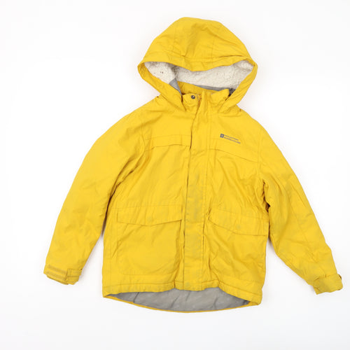 Mountain Warehouse Boys Yellow Parka 7-8 Years Hooded Jacket