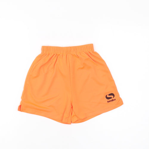 Sondico Boys Orange Athletic Sports Shorts 5-6 Years
