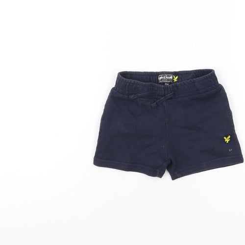 Lyle & Scott Boys Blue Sweat Shorts, Size 2 Years