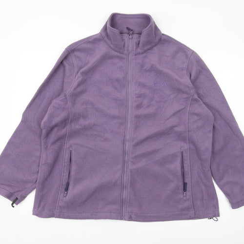 Regatta Women's Purple Fleece Jacket Size 20 Full Zip