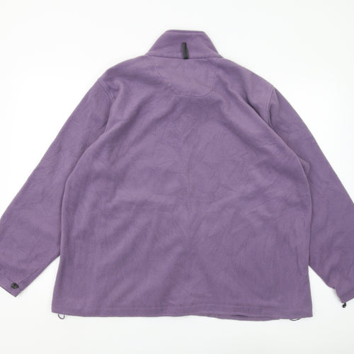 Regatta Women's Purple Fleece Jacket Size 20 Full Zip
