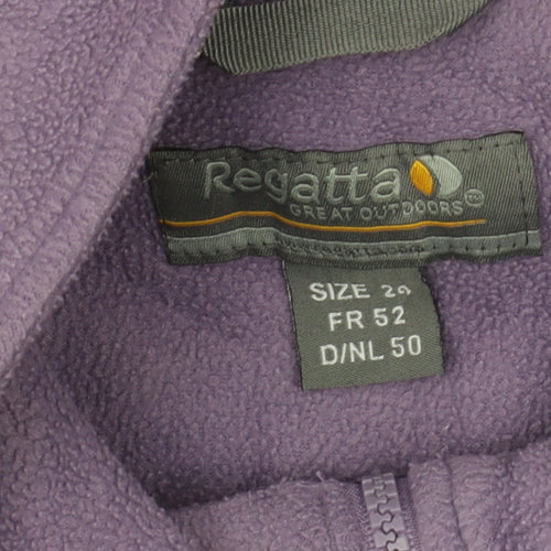 Regatta Women's Purple Fleece Jacket Size 20 Full Zip