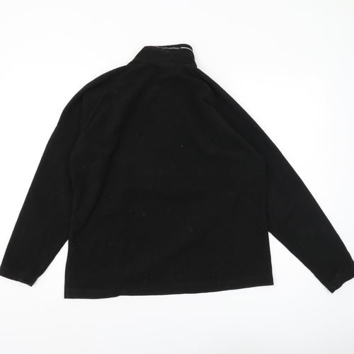 Craghoppers Black Henley Sweatshirt Unisex Size 12