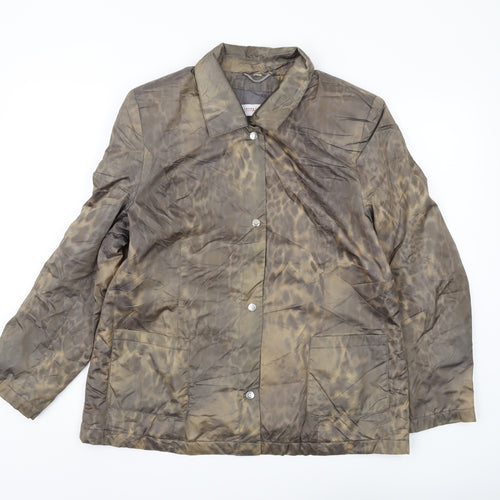 Laura Lebek Women's Grey Animal Print Jacket Size 16