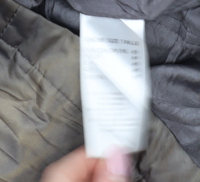 Laura Lebek Women's Grey Animal Print Jacket Size 16