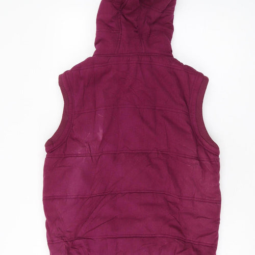 Saltrock Women's Purple Hooded Waistcoat Size 16