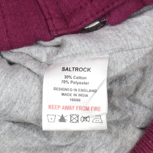 Saltrock Women's Purple Hooded Waistcoat Size 16