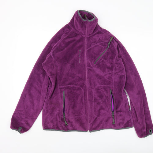 Koko Pink Women's Purple Fleece Jacket Size 14