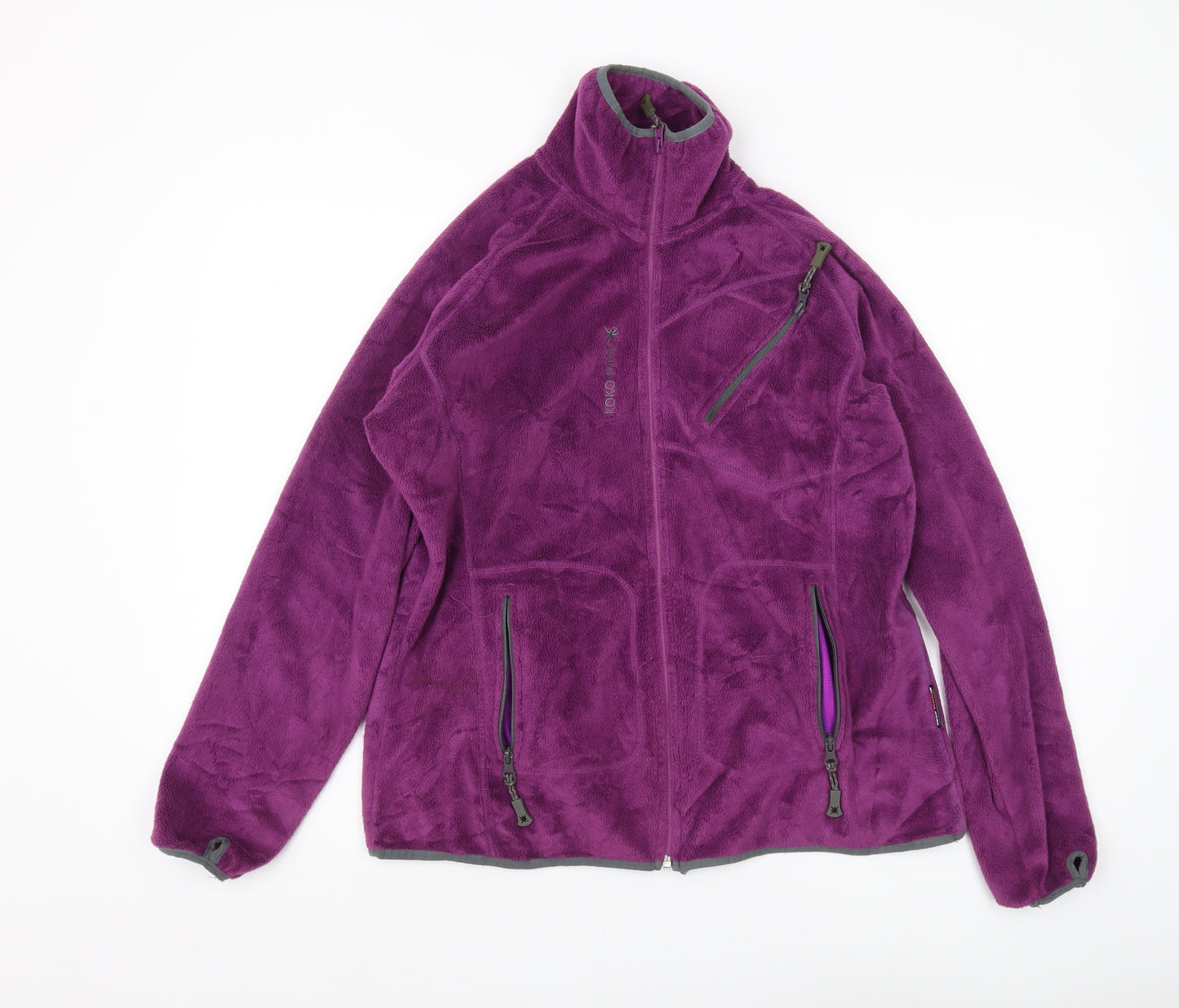 Koko Pink Women's Purple Fleece Jacket Size 14