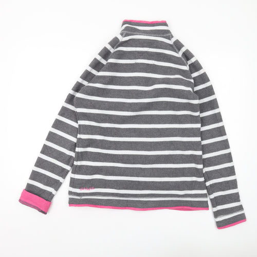 Gul Women's Grey Striped Pullover Sweatshirt Size 12