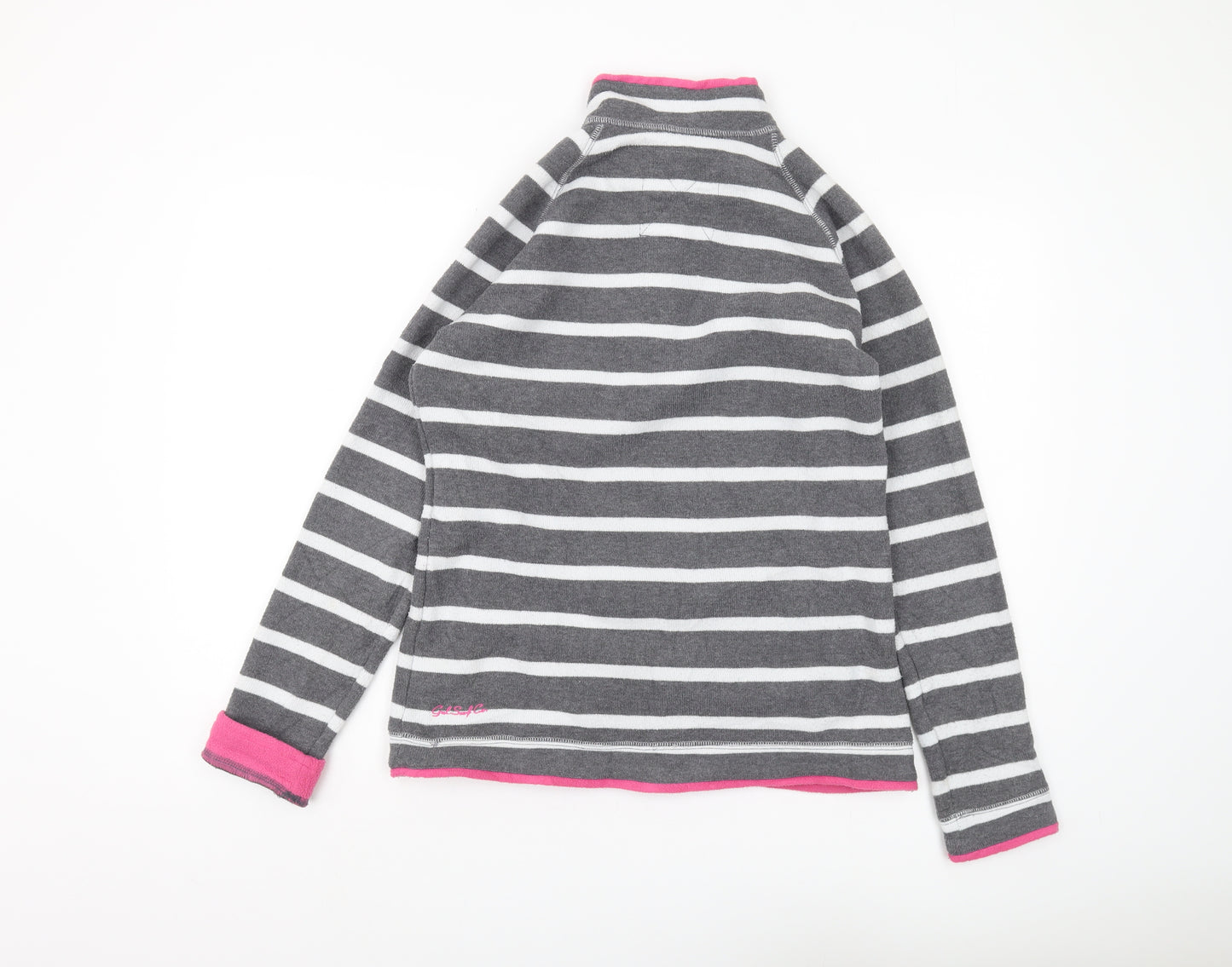 Gul Women's Grey Striped Pullover Sweatshirt Size 12