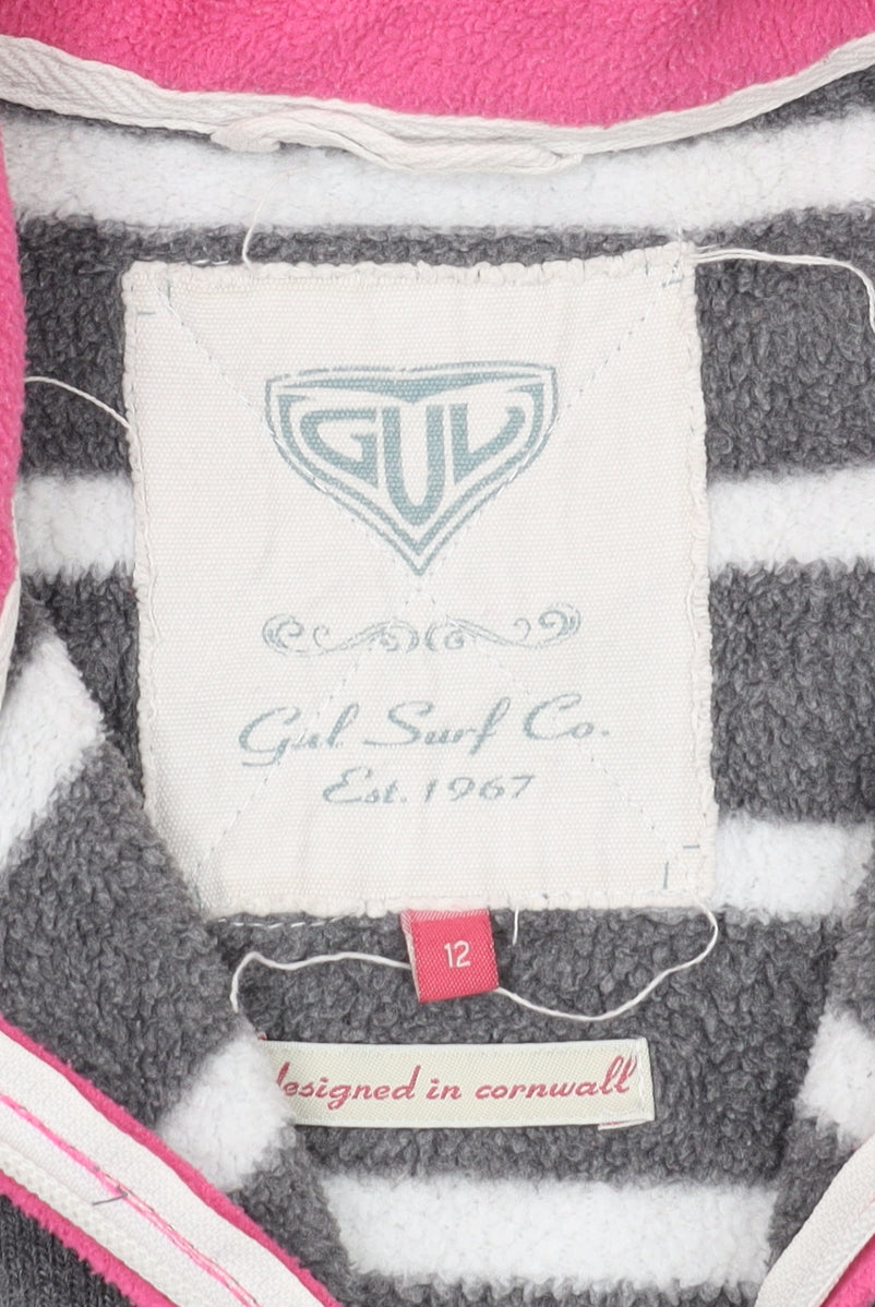 Gul Women's Grey Striped Pullover Sweatshirt Size 12