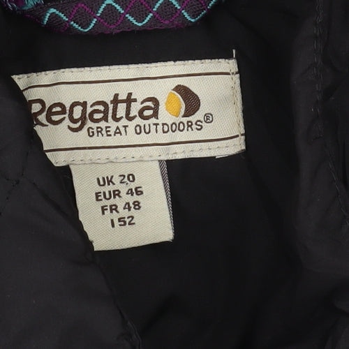 Regatta Women's Black Quilted Jacket Size 20