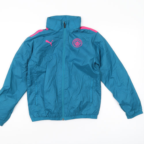 Puma Boys Blue Track Jacket M - Lightweight Full Zip