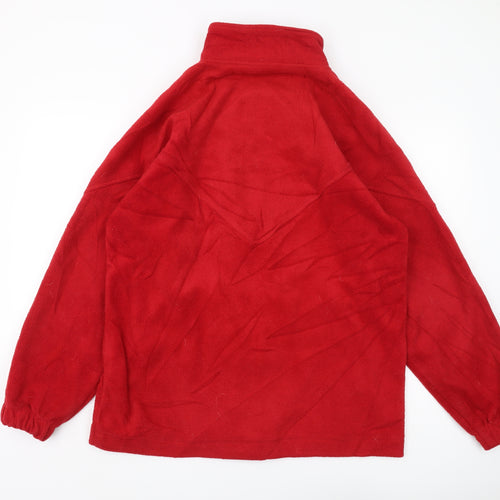 REACH Men's Red Fleece Jacket S, Lightweight Zip Outdoor