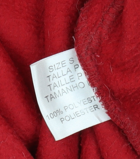 REACH Men's Red Fleece Jacket S, Lightweight Zip Outdoor