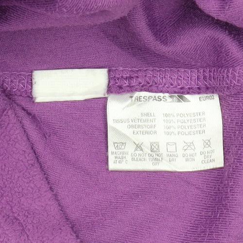 Trespass Women's Purple Fleece Jacket Size S