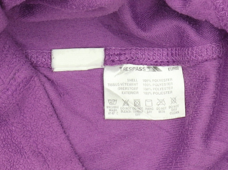 Trespass Women's Purple Fleece Jacket Size S