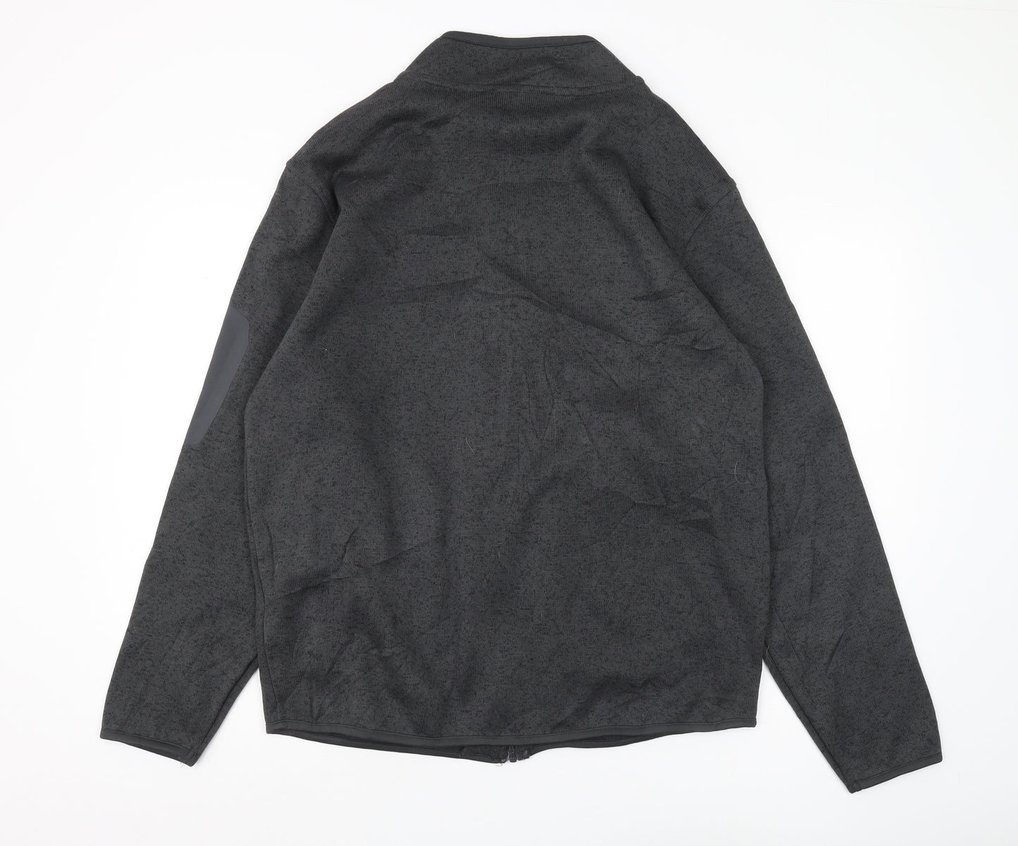 Crane Men's XL Black Fleece Full Zip Sweatshirt