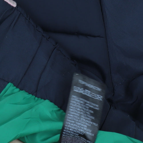 Topshop Women's Black Puffer Jacket Size 12 with Hood