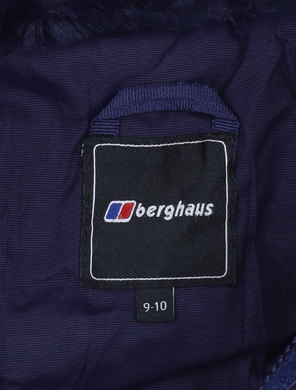 Berghaus Boys Blue Parka Coat 9-10 Years Winter Waterproof