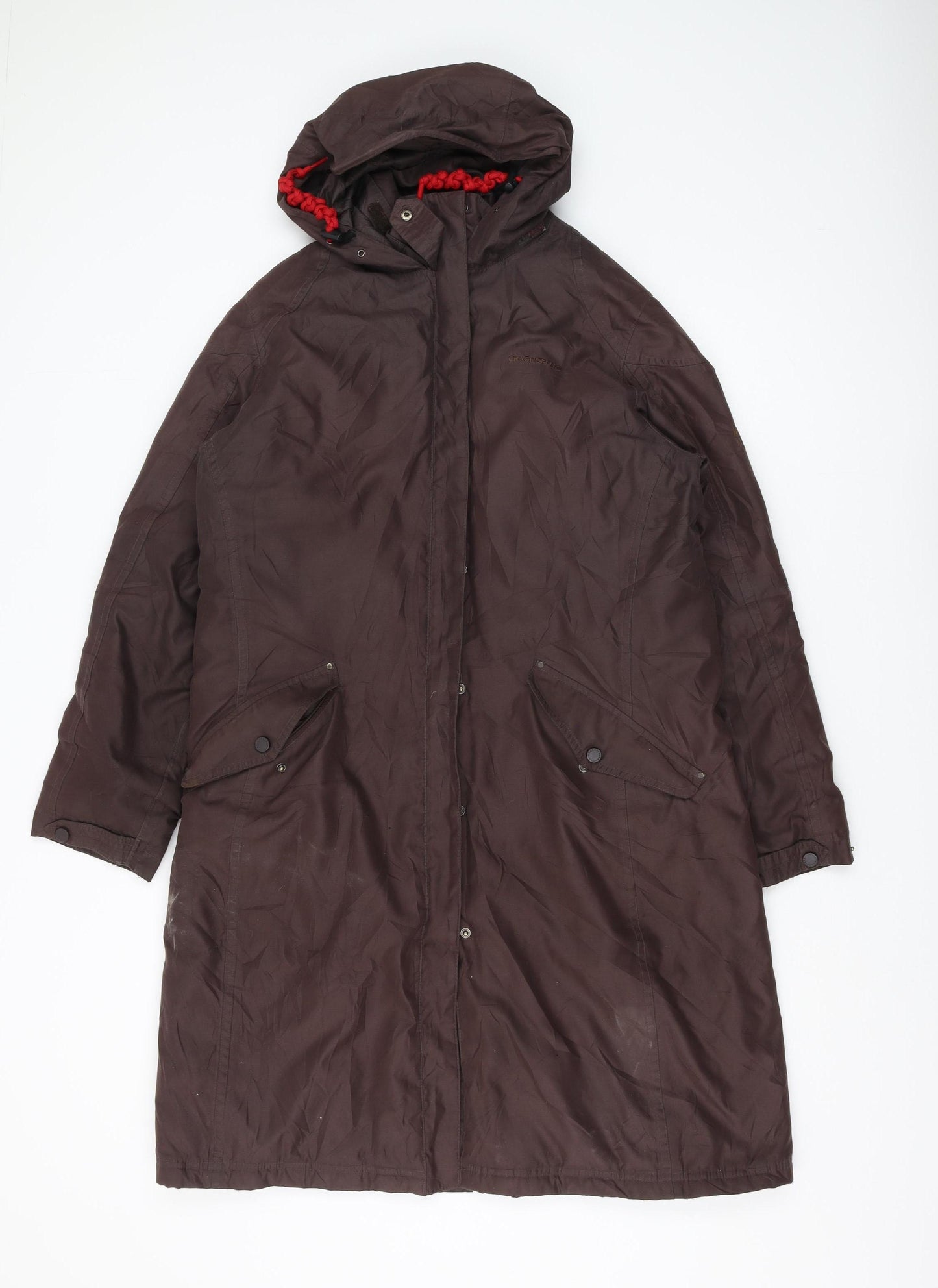 Craghoppers Women's Brown Parka Coat Size 12