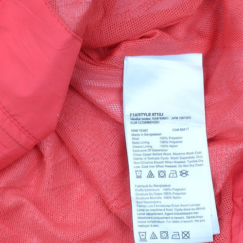 Timberland Women's Red Waterproof Windbreaker L