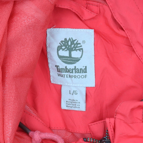 Timberland Women's Red Waterproof Windbreaker L