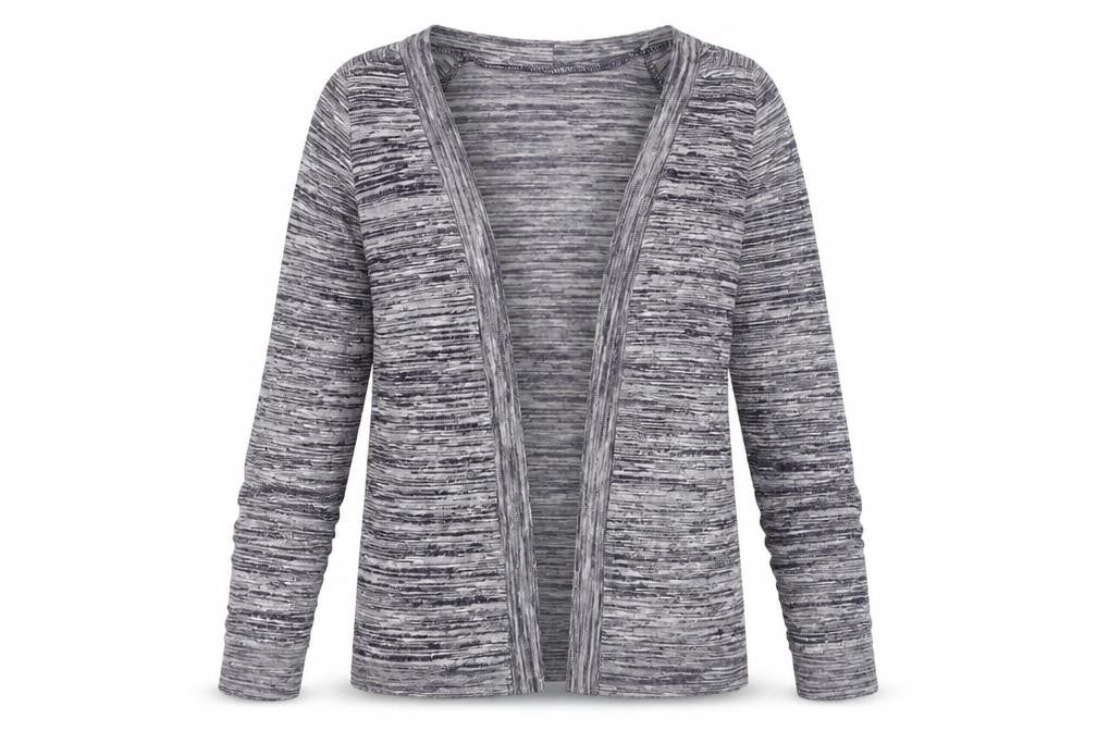 Front view of Animal Women's Grey Knit Cardigan, size 6