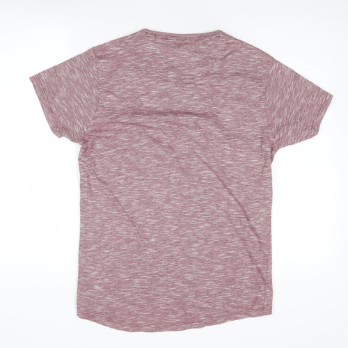 Jack & Jones Men's Aztec Red Crew Neck T-Shirt, Size M