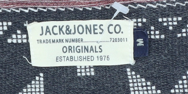 Jack & Jones Men's Aztec Red Crew Neck T-Shirt, Size M