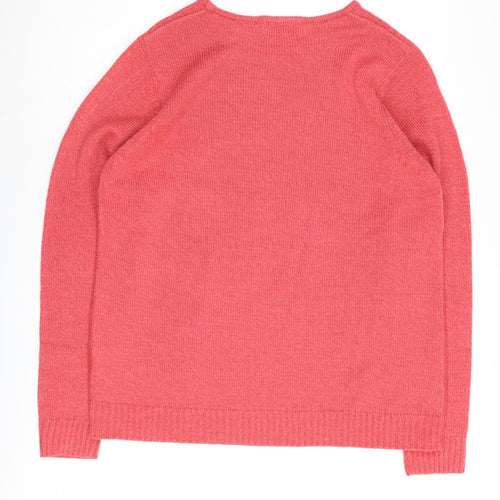 Honor Millburn Women's Pink Cable-Knit Pullover M