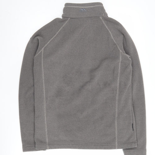 Trespass Grey 1/2 Zip Sweatshirt Unisex S Lightweight