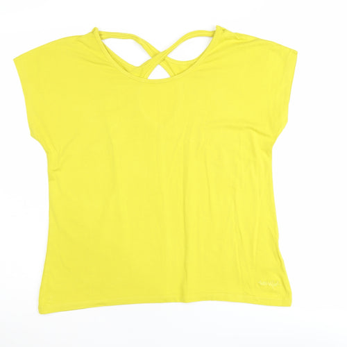 Weird Fish Women's Yellow Gym T-Shirt Size 10