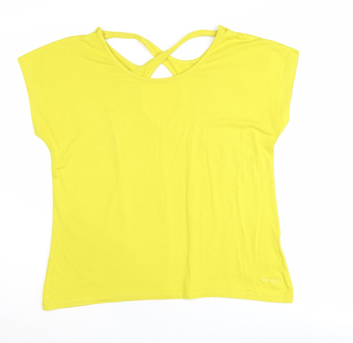 Weird Fish Women's Yellow Gym T-Shirt Size 10