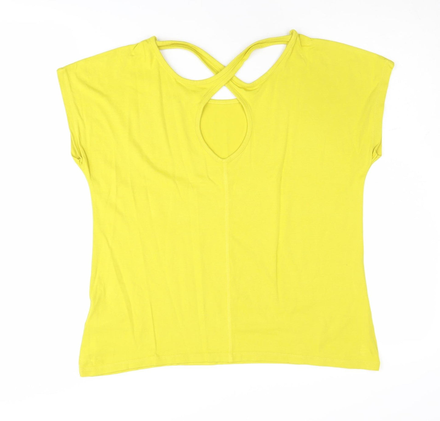 Weird Fish Women's Yellow Gym T-Shirt Size 10