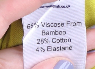 Weird Fish Women's Yellow Gym T-Shirt Size 10