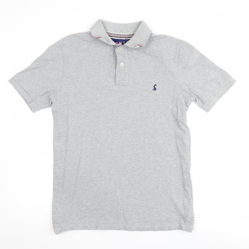 Joules Grey Women's Polo Shirt Small Classic Fit