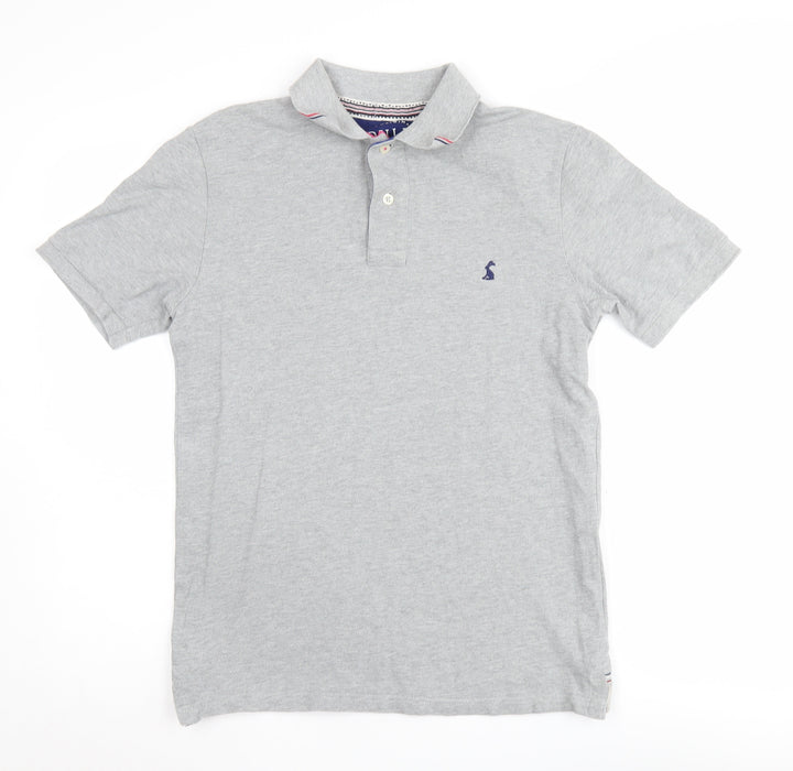 Joules Grey Women's Polo Shirt Small Classic Fit