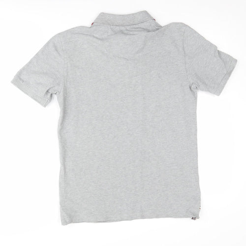 Joules Grey Women's Polo Shirt Small Classic Fit