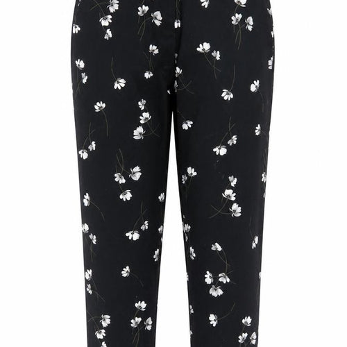 RJR John Rocha Women's Black Floral Trousers Size 10