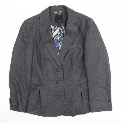 Ted Baker Women's Grey Blazer M Business Formal