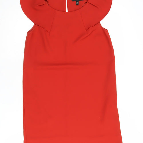 Banana Republic Women's Red Shift Dress 00P Petite