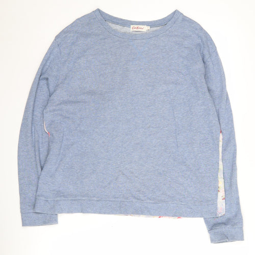 Cath Kidston Women's Blue Floral Pullover Jumper Size S