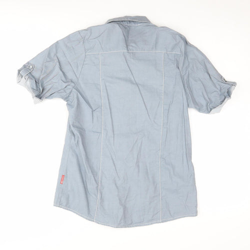 Trespass Women's Grey Cotton Button-Up Shirt S