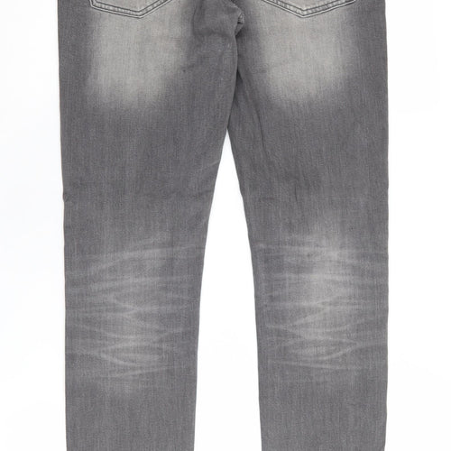 Jack & Jones Men’s Grey Skinny Jeans, Size 30, Slim Fit