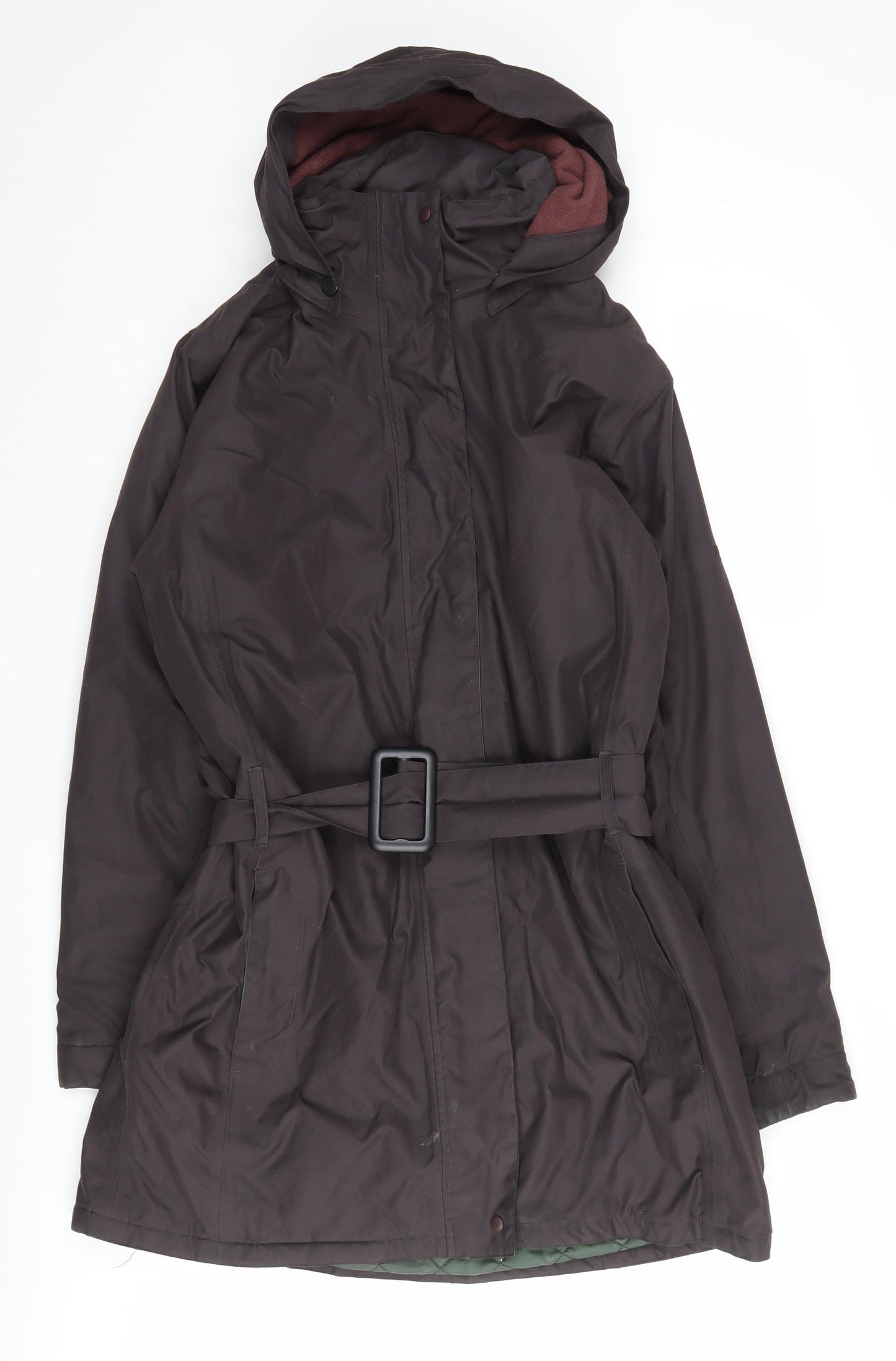 Regatta Women's Brown Hooded Waterproof Parka Coat Size 14