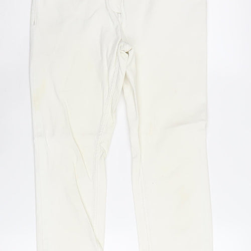 Boden Women's White Denim Jeans UK 10L Button