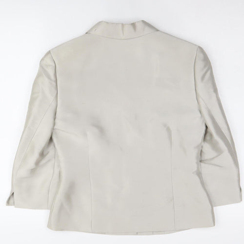 Laura Ashley Women's Ivory Silk Suit Jacket, Size 8